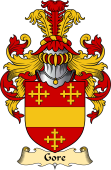 English Coat of Arms (v.23) for the family Gore