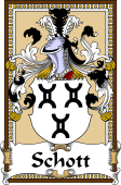 German Coat of Arms Wappen Bookplate  for Schott