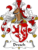 German Wappen Coat of Arms for Dresch