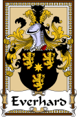 German Coat of Arms Wappen Bookplate  for Everhard