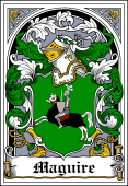 Irish Coat of Arms Bookplate for Maguire