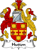 English Coat of Arms for the family Hutton II