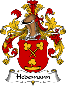 German Wappen Coat of Arms for Hedemann