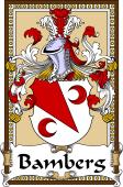 German Coat of Arms Wappen Bookplate  for Bamberg