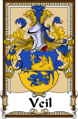 German Coat of Arms Wappen Bookplate  for Veil