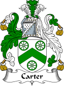 English Coat of Arms for the family Carter