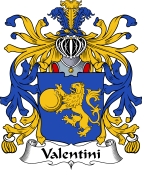 Italian Coat of Arms for Valentini