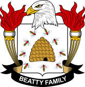 Coat of arms used by the Beatty family in the United States of America
