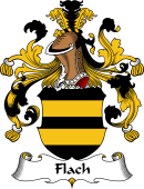 German Wappen Coat of Arms for Flach