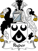English Coat of Arms for the family Ryder