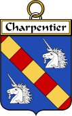 French Coat of Arms Badge for Charpentier