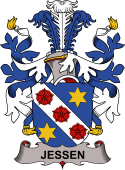 Coat of arms used by the Danish family Jessen