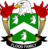 Coat of arms used by the Flood family in the United States of America