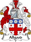 English Coat of Arms for the family Allgood