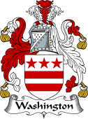 English Coat of Arms for the family Washington