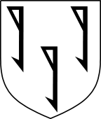 English Family Shield for Biddle or Biddell