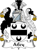 English Coat of Arms for the family Atley