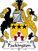 English Coat of Arms for the family Packington