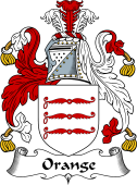 English Coat of Arms for the family Orange