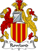 English Coat of Arms for the family Rowland