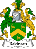 English Coat of Arms for the family Robinson