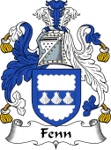 English Coat of Arms for the family Fenn