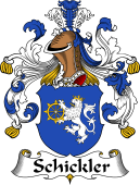 German Wappen Coat of Arms for Schickler