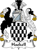 English Coat of Arms for the family Haskell