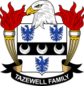 Coat of arms used by the Tazewell family in the United States of America
