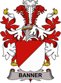 Coat of arms used by the Danish family Banner