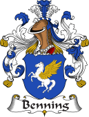 German Wappen Coat of Arms for Benning