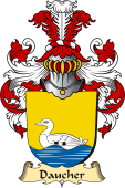 v.23 Coat of Family Arms from Germany for Daucher