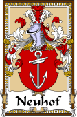German Coat of Arms Wappen Bookplate  for Neuhof