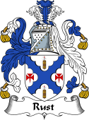 English Coat of Arms for the family Rust