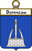 French Coat of Arms Badge for Bonneau