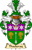 English Coat of Arms (v.23) for the family Thackeray or Thackery