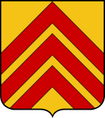 French Family Shield for Saint-Aubert