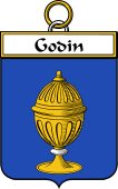 French Coat of Arms Badge for Godin