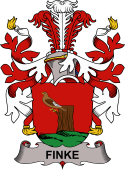 Coat of arms used by the Danish family Finke