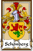 German Coat of Arms Wappen Bookplate  for Schönberg