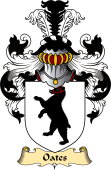 English Coat of Arms (v.23) for the family Oates I
