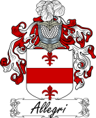 Araldica Italiana Coat of arms used by the Italian family Allegri