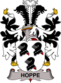 Danish Coat of Arms for Hoppe