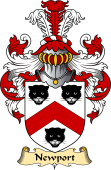 English Coat of Arms (v.23) for the family Newport