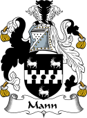 English Coat of Arms for the family Mann