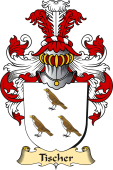 v.23 Coat of Family Arms from Germany for Tischer