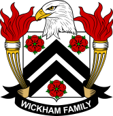 Coat of arms used by the Wickham family in the United States of America