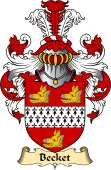 English Coat of Arms (v.23) for the family Becket