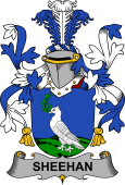 Irish Coat of Arms for Sheehan or O'Sheehan