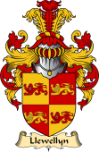 English Coat of Arms (v.23) for the family Llewellyn (Wales)
